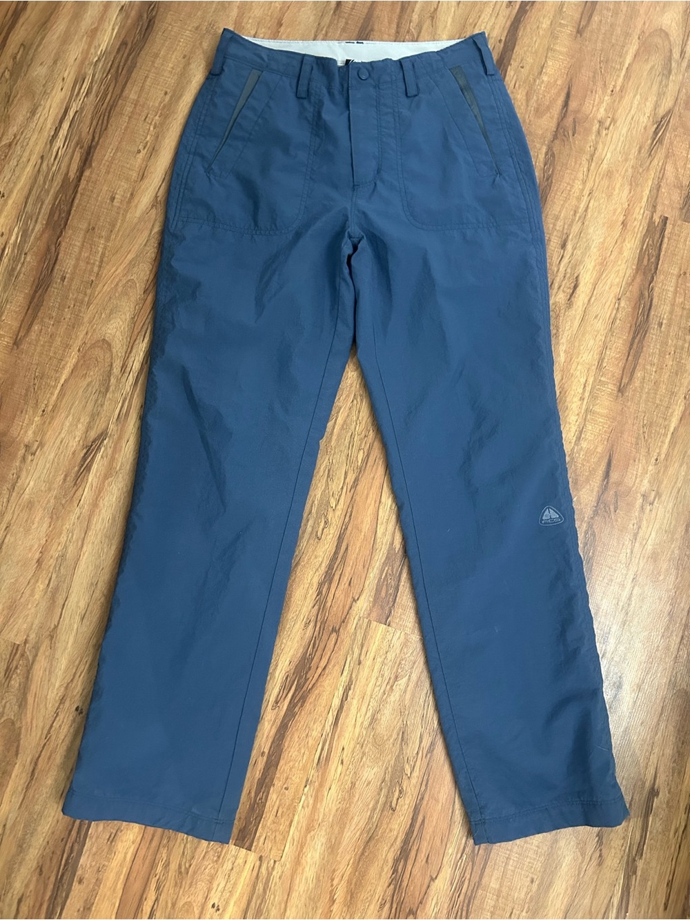 Vintage Y2K Nike ACG Technical Hiking Pants Denim Blue Womens Size S